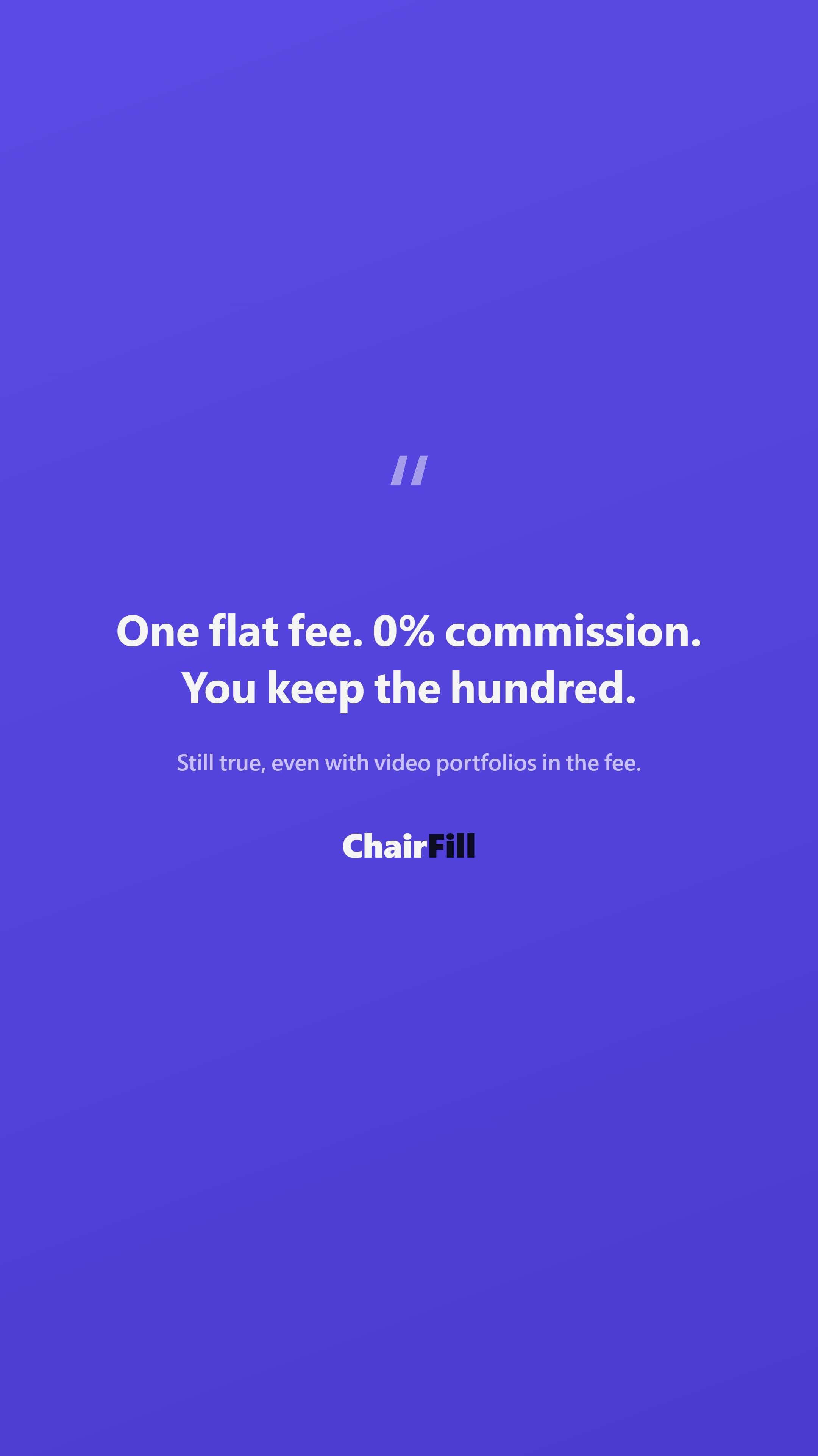 Recent Instagram post from ChairFill