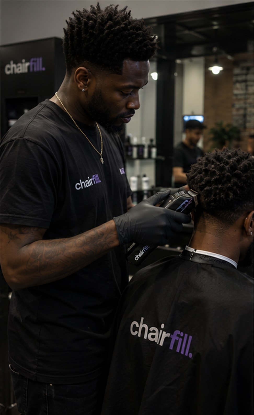 Barbers at work